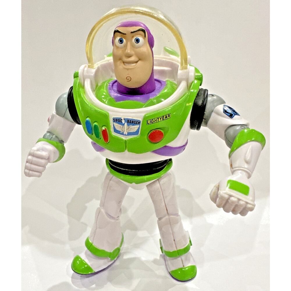 Disney Pixar Toy Story Buzz Lightyear Action Figure, Scuff Marks On Toy,NO SOUND